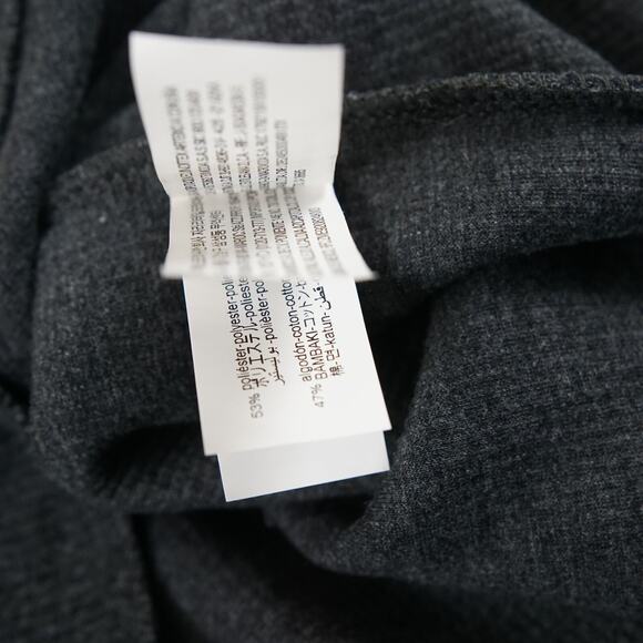 Zara Gray Soft Nit Boxy Ribbed Short Sleeve Top Women Sz S - Picture 7 of 7